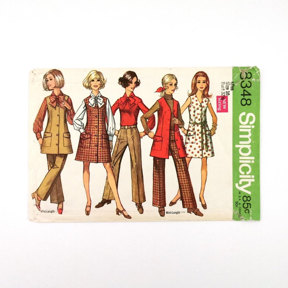 Late 60s Misses' Separates Simplicity Sewing Pattern 8348 Bust 32 1/2 Modern 2